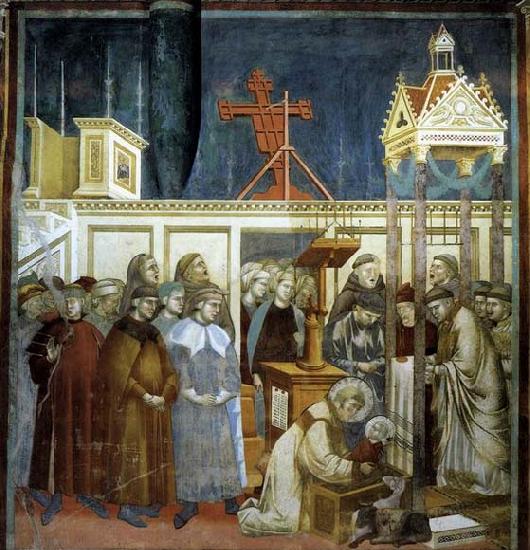 GIOTTO di Bondone Institution of the Crib at Greccio oil painting image